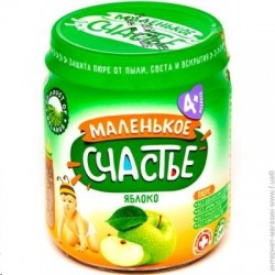 Пюре Маленькое счастье яблоко с 4 мес 90 г