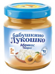 Пюре Бабушкино лукошко абрикос творог с 5 мес 100 г