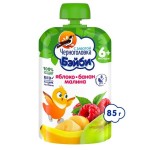 Пюре, Черноголовка 85 г Бэйби с 6 мес яблоко банан малина пауч