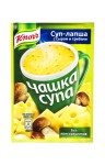 Суп, Knorr (Кнорр) 15.5 г Чашка супа растворимый Лапша с сыром и грибами пакет