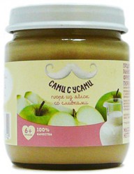 Пюре Сами с Усами яблоко сливки с 6 мес 100 г