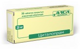 Циталопрам, табл. п/о пленочной 20 мг №30